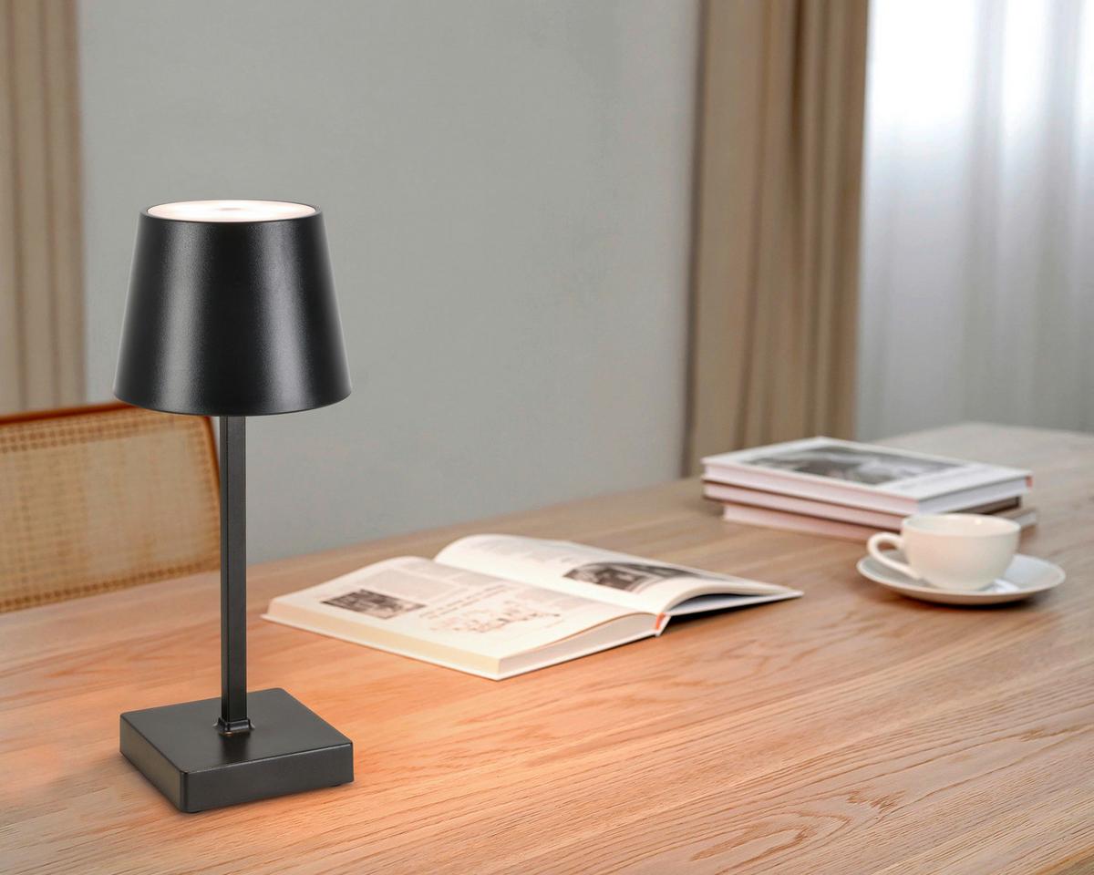 LED-Dekoleuchte Gopi max. 1,5 Watt - Schwarz, Romantik / Landhaus, Kunststoff/Metall (10,5/26cm) - Modern Living