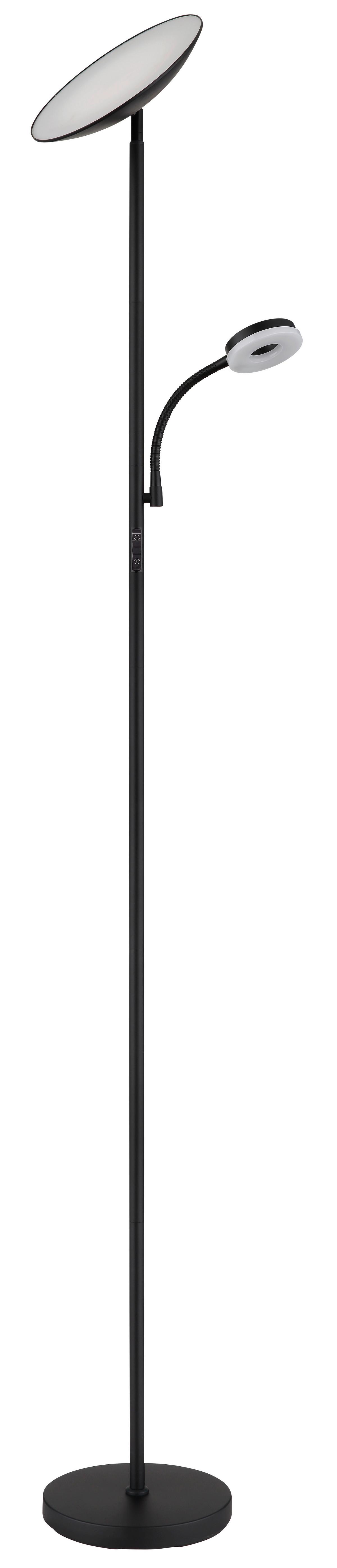 LED-DECKENFLUTER 58011 - Weiss/Schwarz, Design, Kunststoff/Metall (25/179cm) - Globo