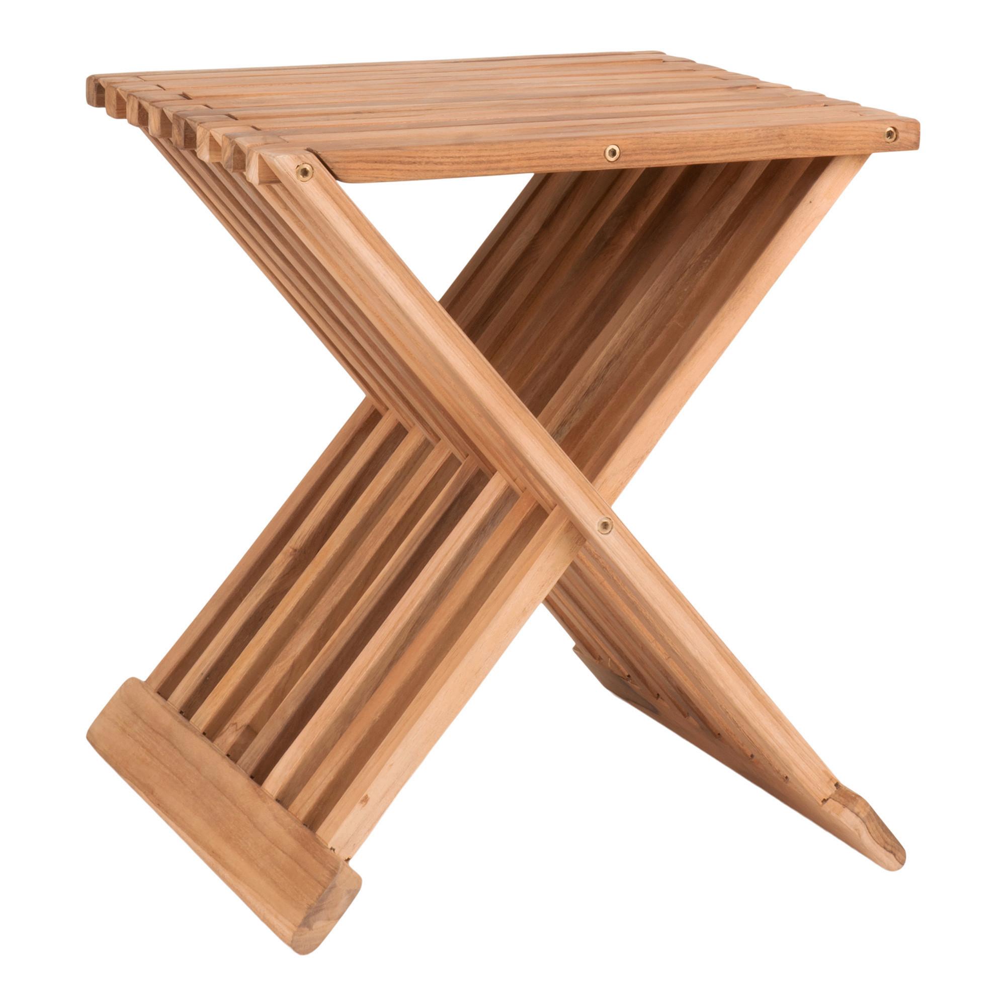 Echtholz Echtholz - Teakfarben, Basics, Holz (40/45/35cm) - MID.YOU