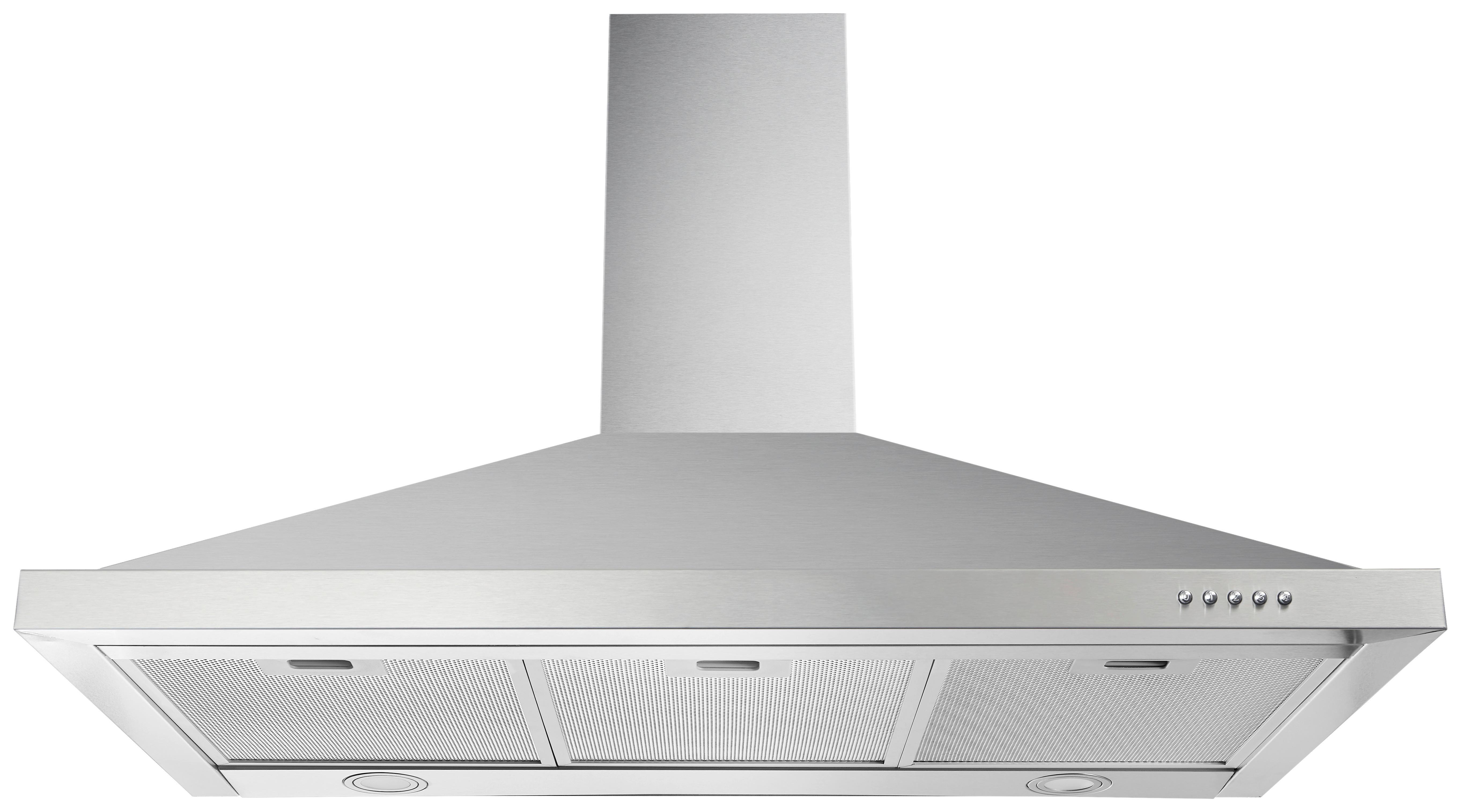 Dunstabzugshaube Medea Edelstahl B: ca. 90 cm - Edelstahlfarben, Trend, Metall (90/63,5-102,5/50cm) - Respekta