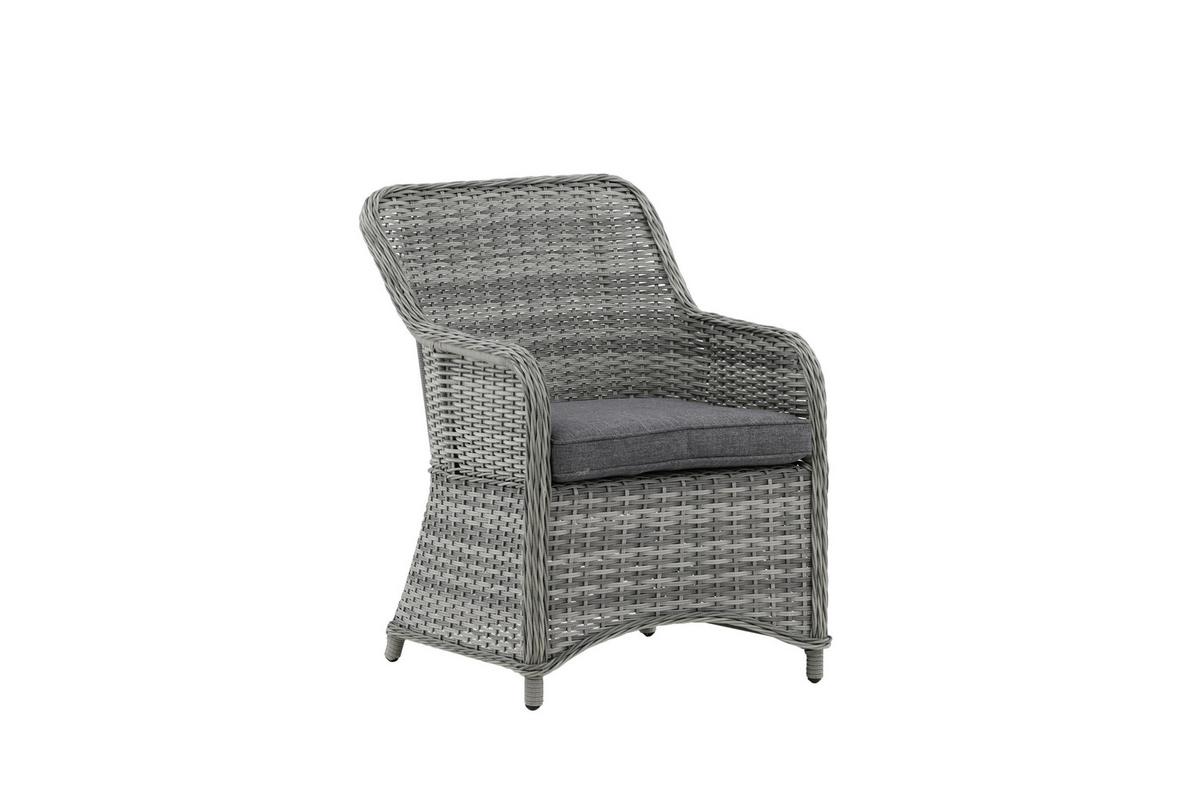 Gartenstuhl-Set Vikelund 2er-Set Grau - Grau, KONVENTIONELL, Textil/Metall (65/92/75cm) - Gardenson