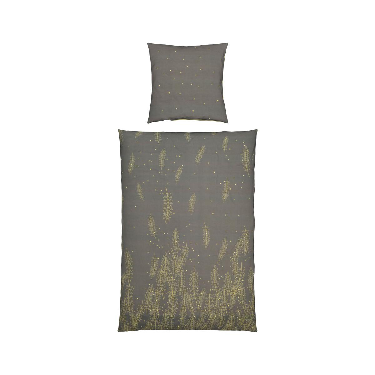 Ágyneműhuzat-garnitúra Aaliyah - sárga/szürke, Modern, textil (140/200cm) - Bessagi Home