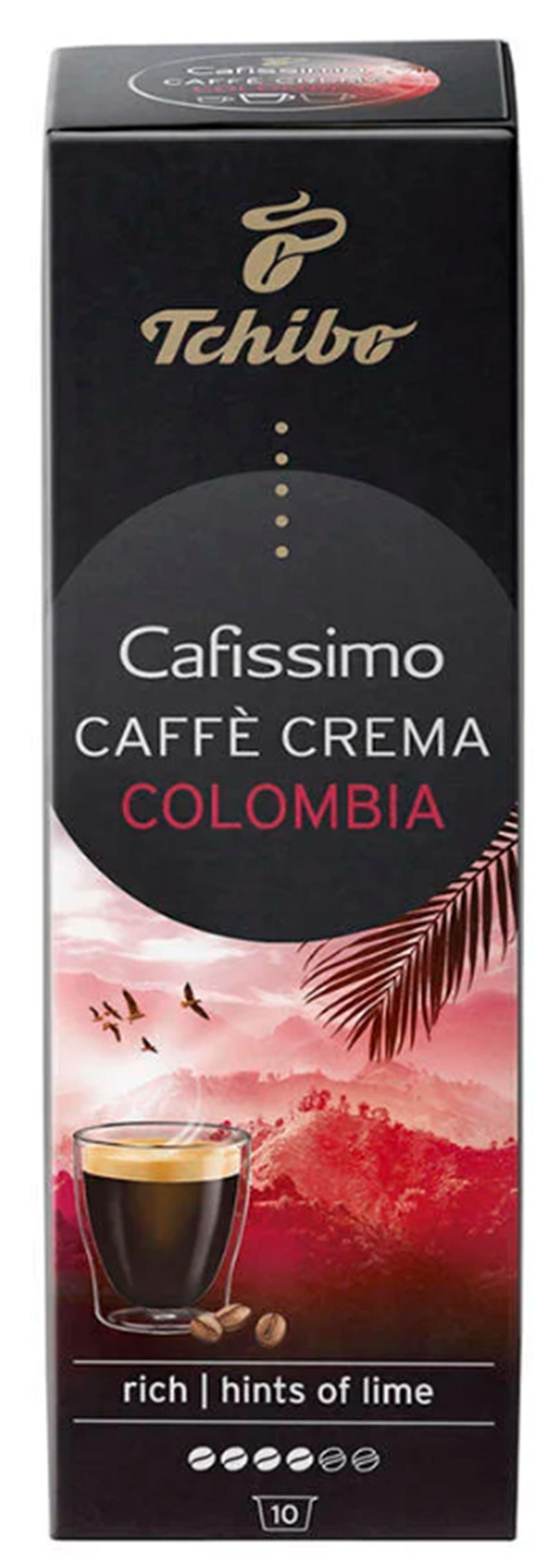 Kávékapszula Tchibo Caffé Crema Colombia - világos rózsaszín, papír (0,075kg)