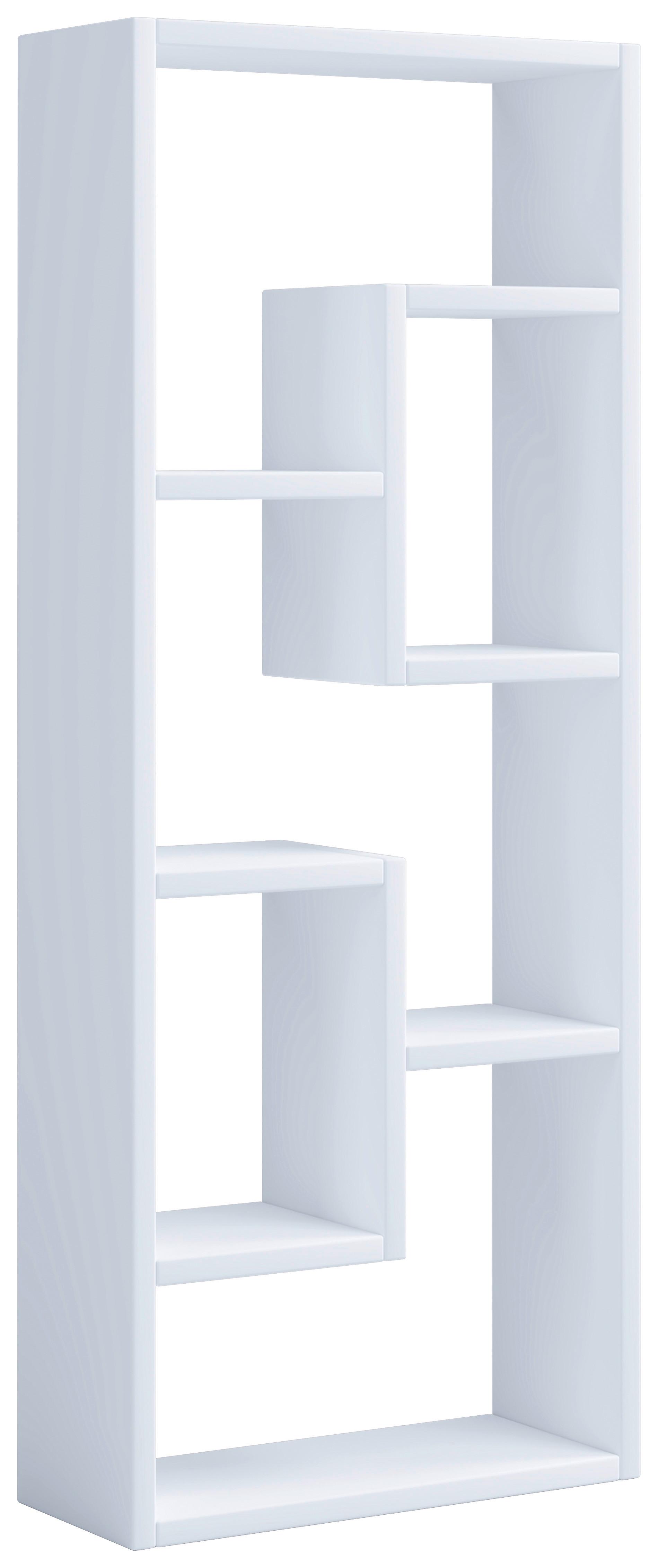Wandregal Vilota Weiß - Weiß, Design, Holzwerkstoff (36/92/15cm) - MID.YOU