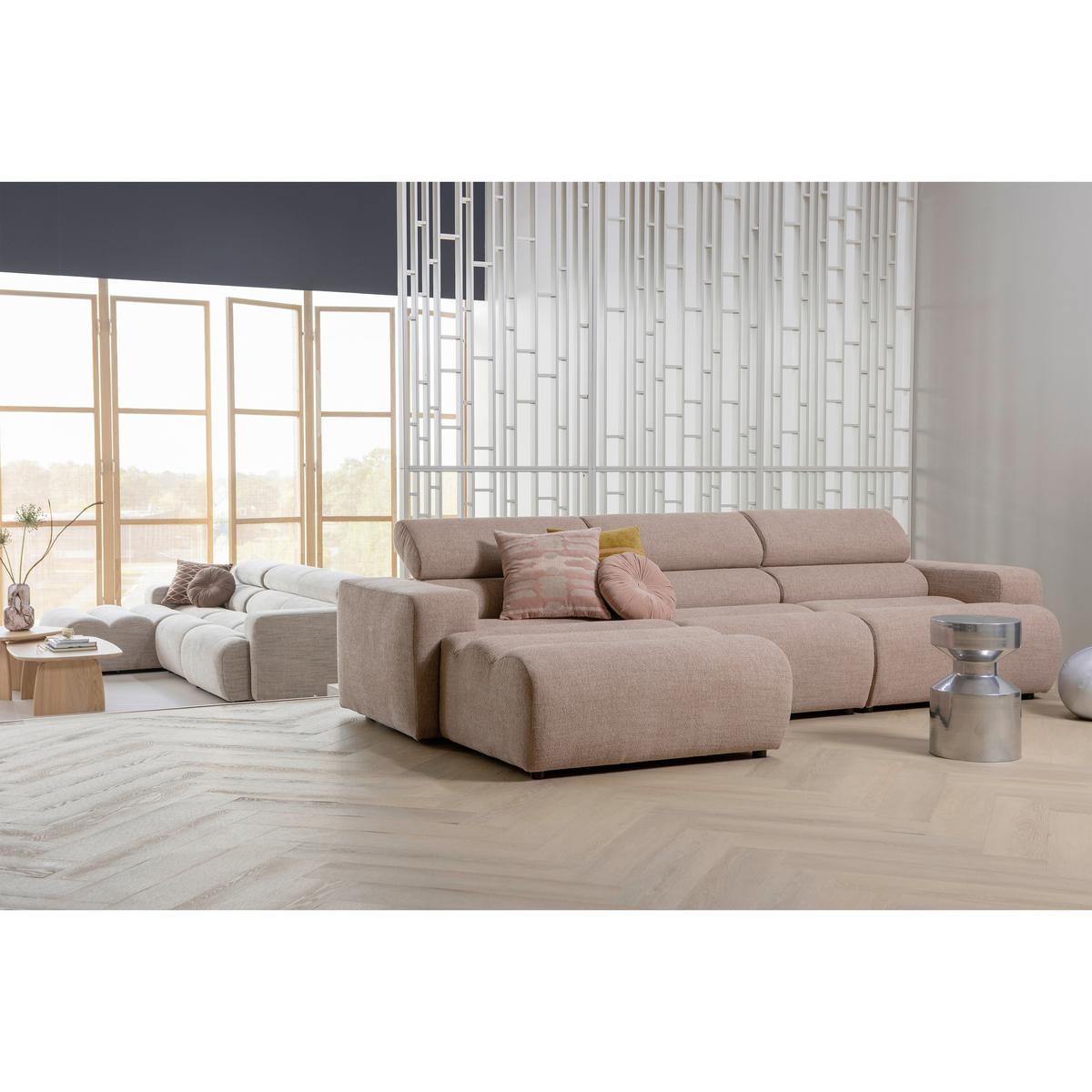 Ecksofa Novi Taupe S: 173x300cm - Taupe/Schwarz, Design, Kunststoff/Textil (173/300cm) - Livetastic