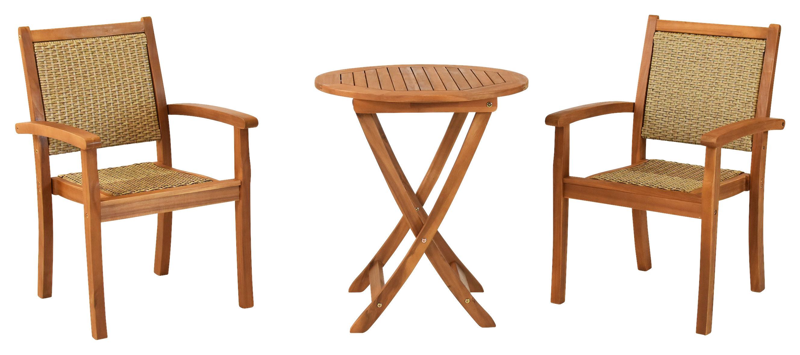 GARTENSET CASTILLA - Naturfarben, MODERN, Holz/Kunststoff - Gardenson