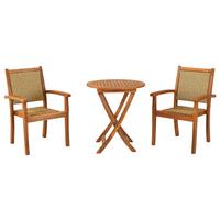 GARTENSET CASTILLA - Naturfarben, MODERN, Holz/Kunststoff - Gardenson