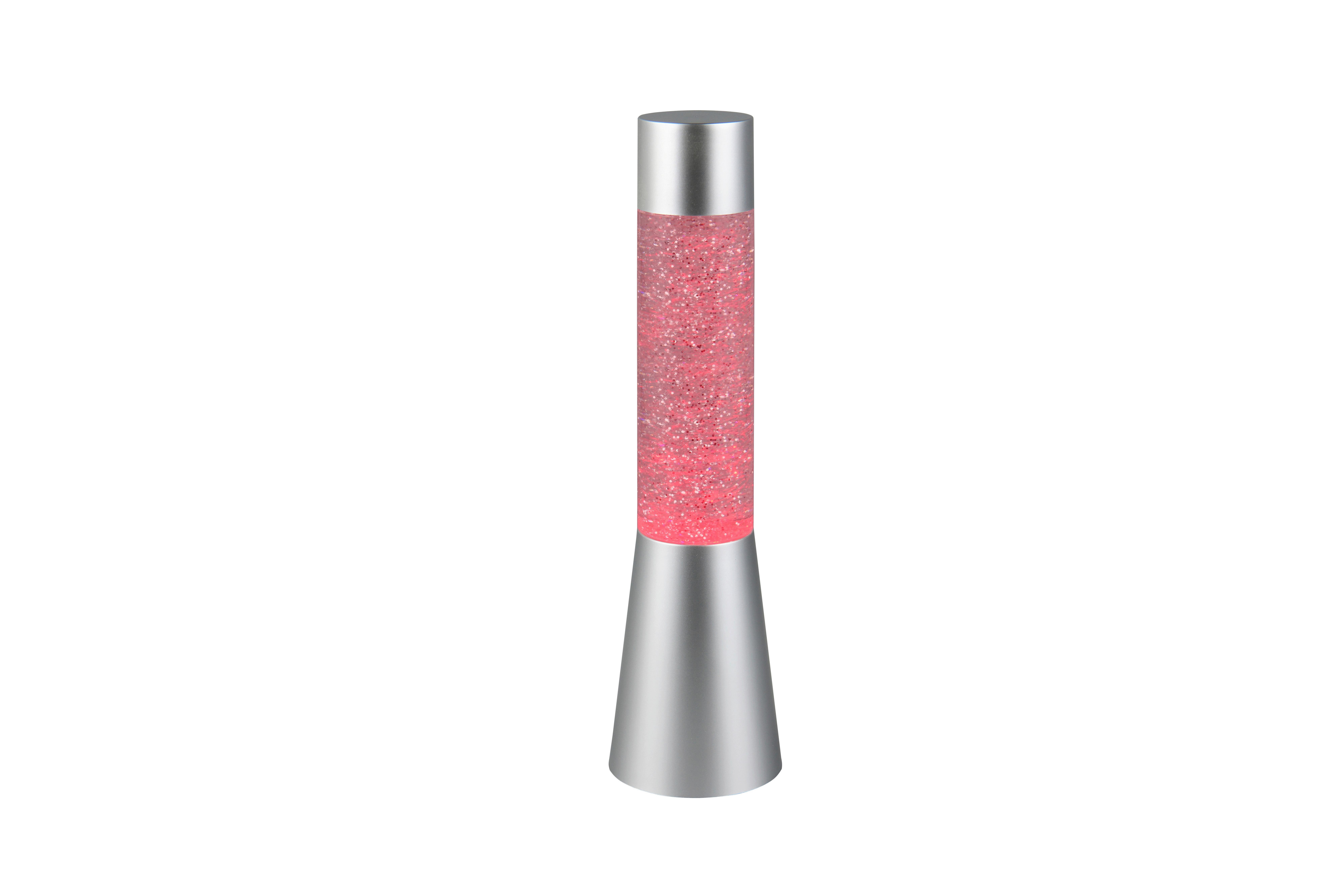 GLITTERLAMPA GERTRUDE - silver, Klassisk, metall/plast (9/33cm) - Mömax