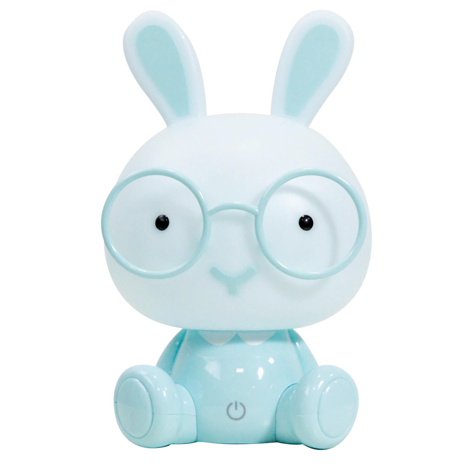 Kindertischleuchte Bunny Hellblau max. 3 Watt - Hellblau, Basics, Kunststoff (14/14/22cm)