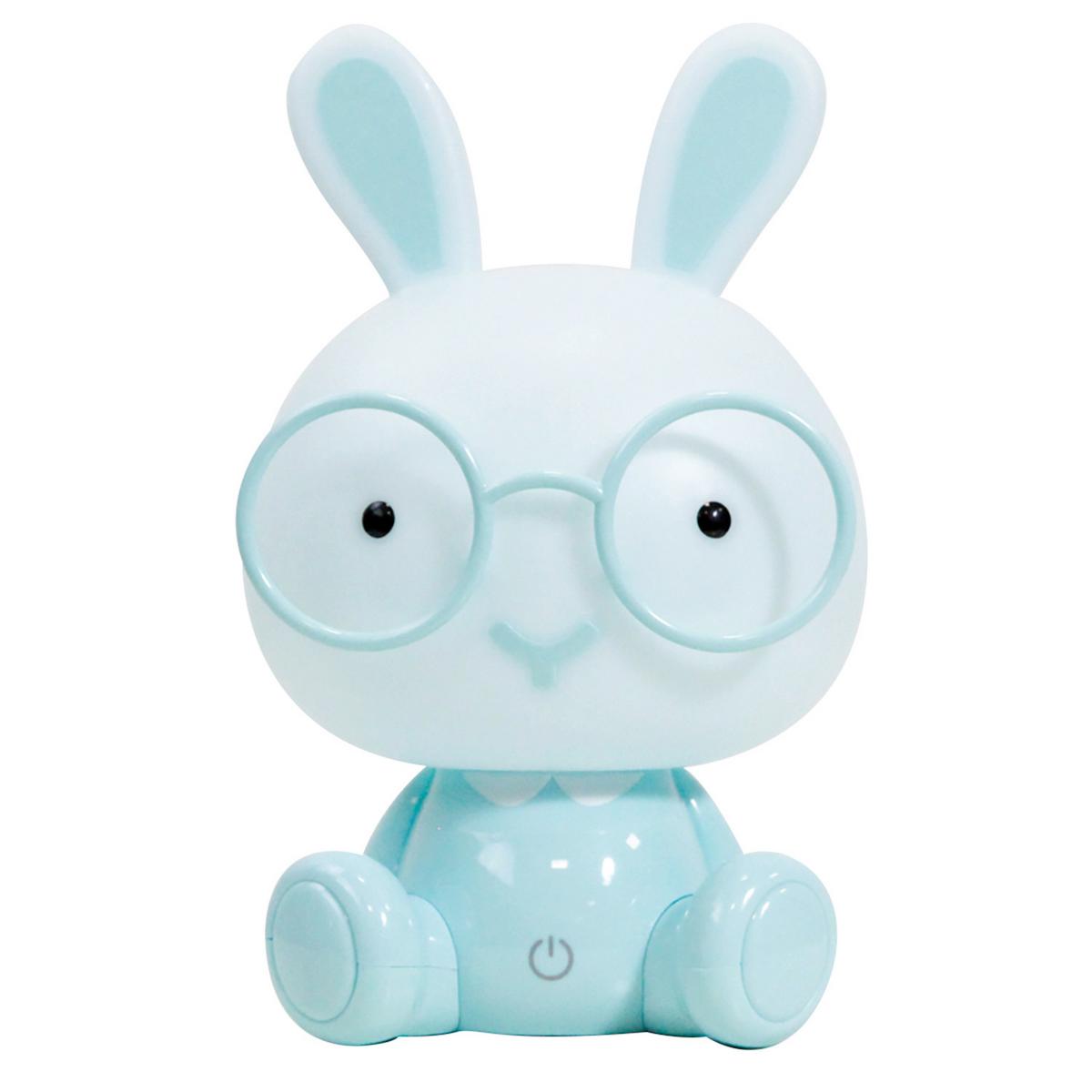 Kindertischleuchte Bunny Hellblau max. 3 Watt - Hellblau, Basics, Kunststoff (14/14/22cm)