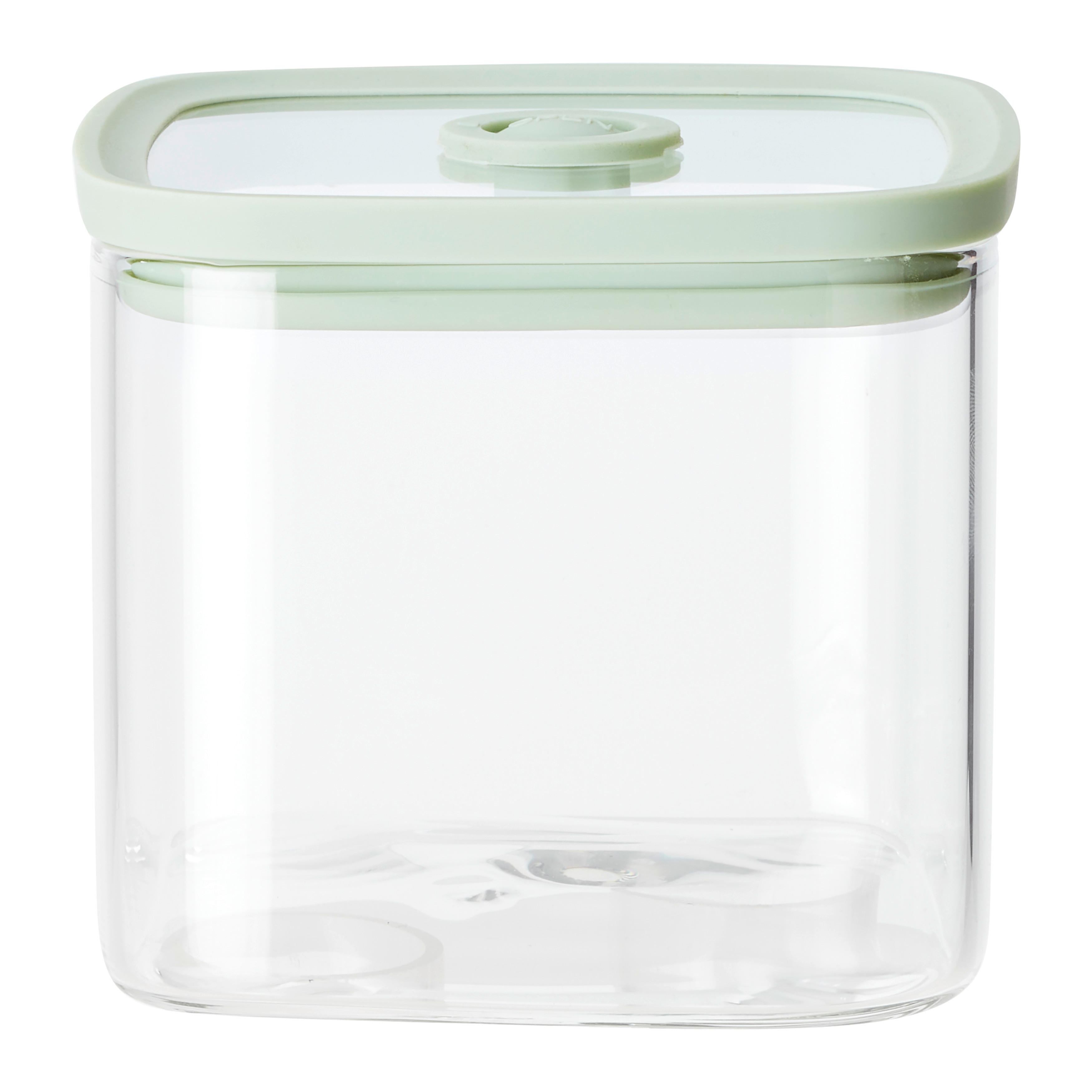 Kozarec Za Živila Selina - Ca. 0,65l - zelena/prozorno, Moderno, umetna masa/steklo (10,3/8,8/10,3cm) - Modern Living