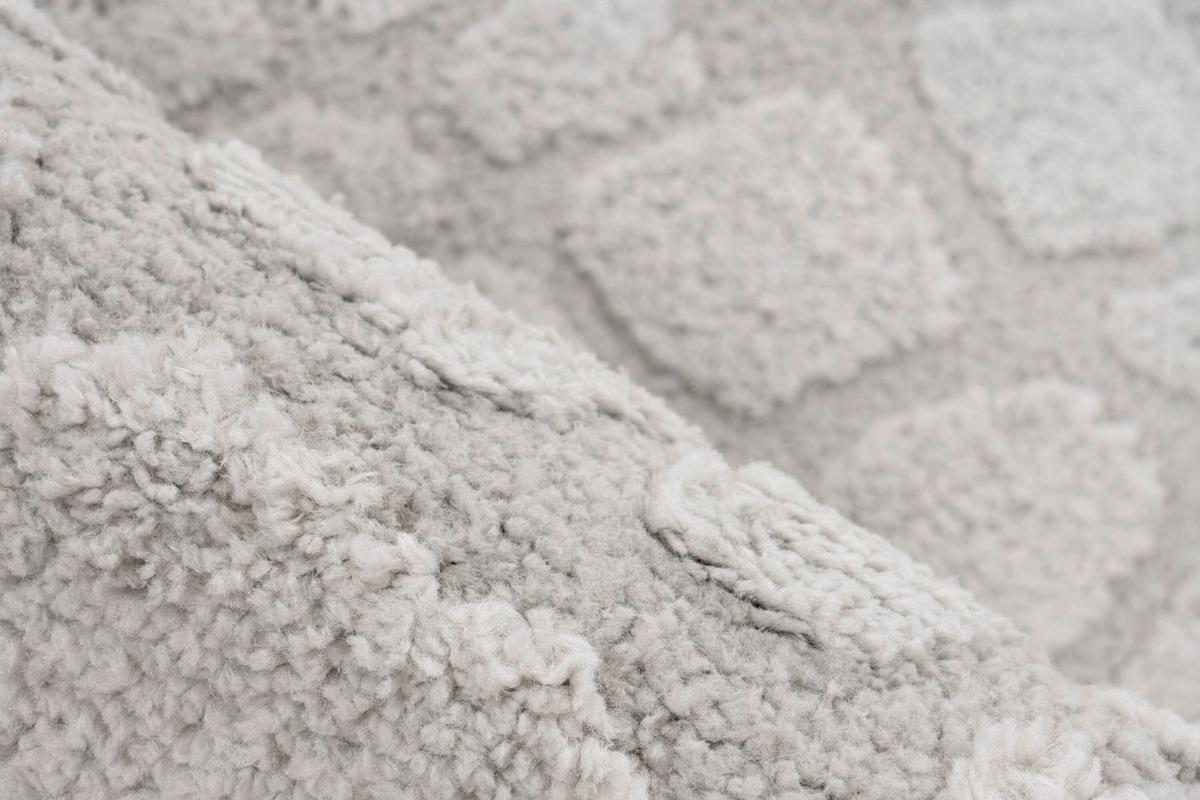Ravno Tkana Preproga Angel, Srebrna, 80x150 - srebrne barve, Basics, tekstil (80/150cm) - Kayoom