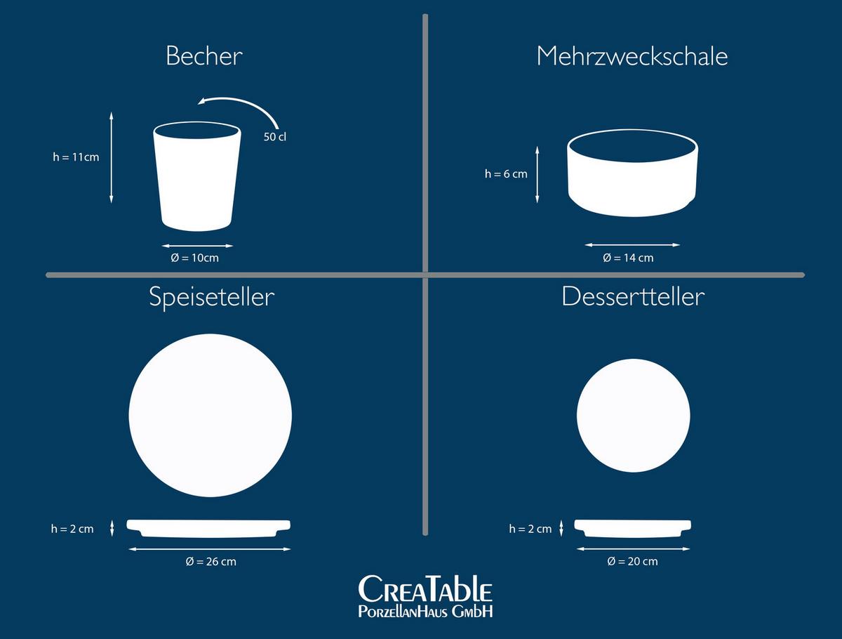 Kombinirani Servis Futuro Sand, 8-Delni - peščene barve, Trend, keramika - Creatable