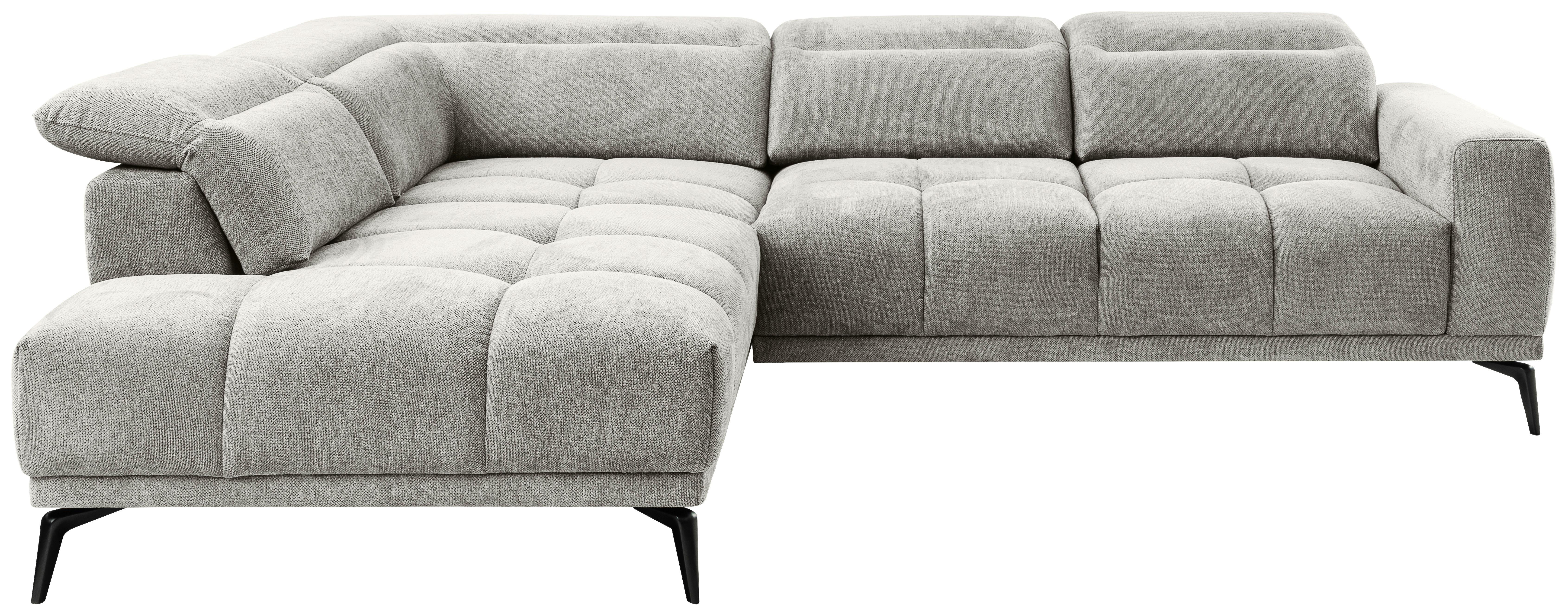 Kutna Garnitura Elch - zelena/svijetlo siva, Moderno, tekstil/metal (214/81-96/281 CMcm) - Premium Living