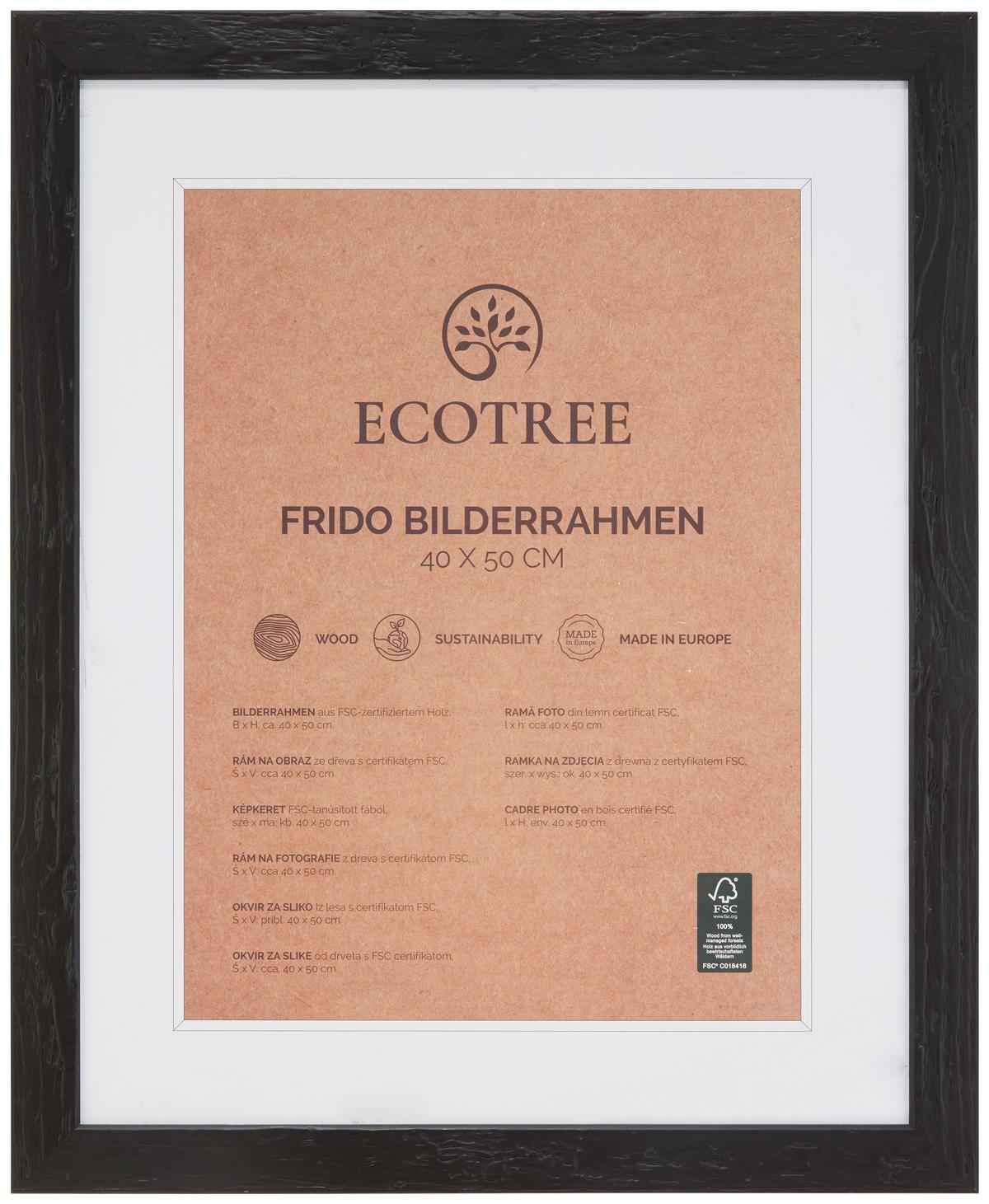 Okvir Za Slike Frido - črna, Romantika, les (40/50cm) - ecoTree