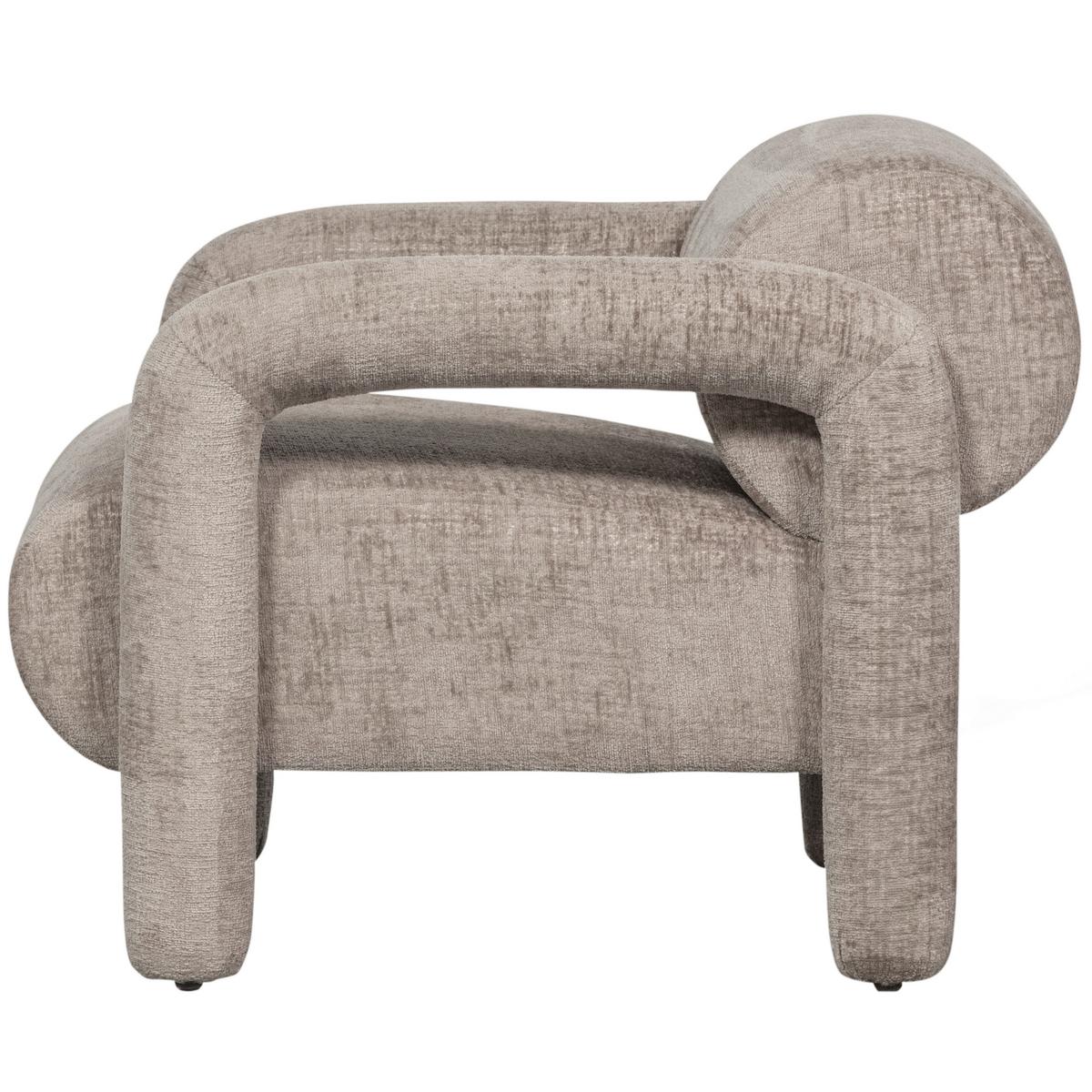 Sessel Lenny Sandfarben - Sandfarben, Design, Textil (76/65/82cm) - Livetastic