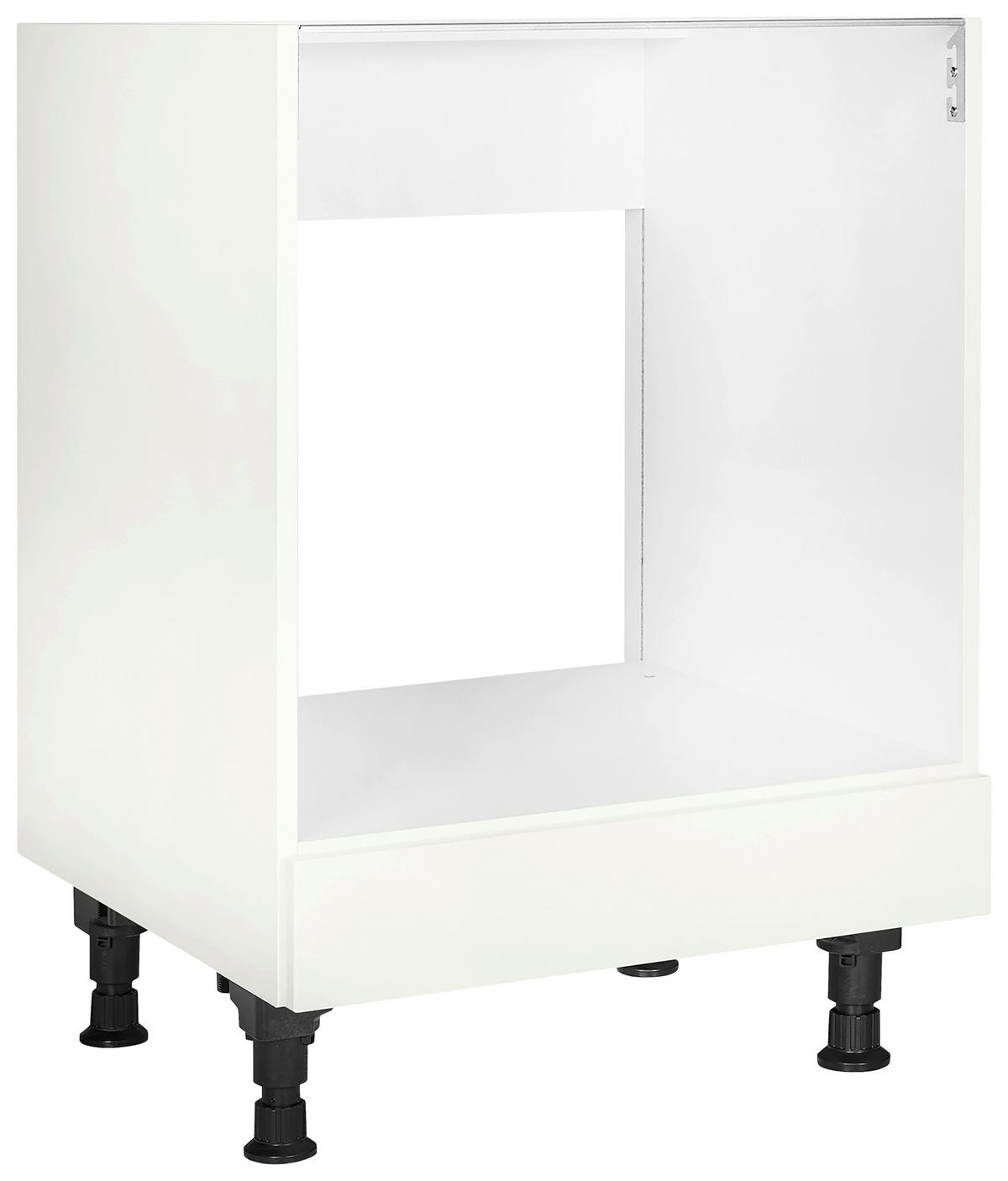 Herdumbauschrank Cascada Weiß - Weiß, MODERN, Holzwerkstoff (60/87/56cm) - Nobilia