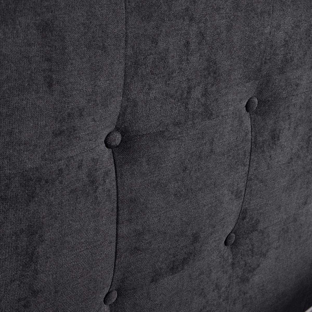 Polsterbett Ronja ca. 180x200 cm Schwarz - Schwarz/Naturfarben, Modern, Holz/Textil (180/200cm) - Bessagi Home
