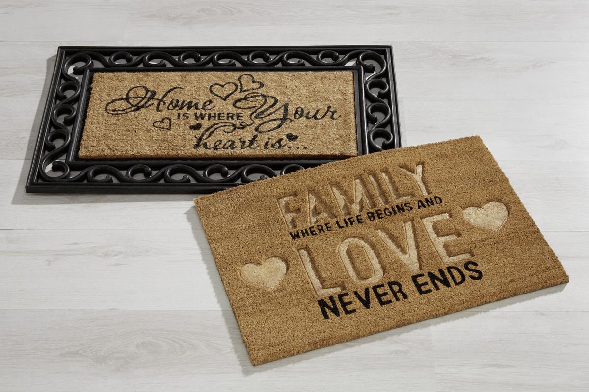 Predpražnik Family - rjava, tekstil (40cm) - Mömax