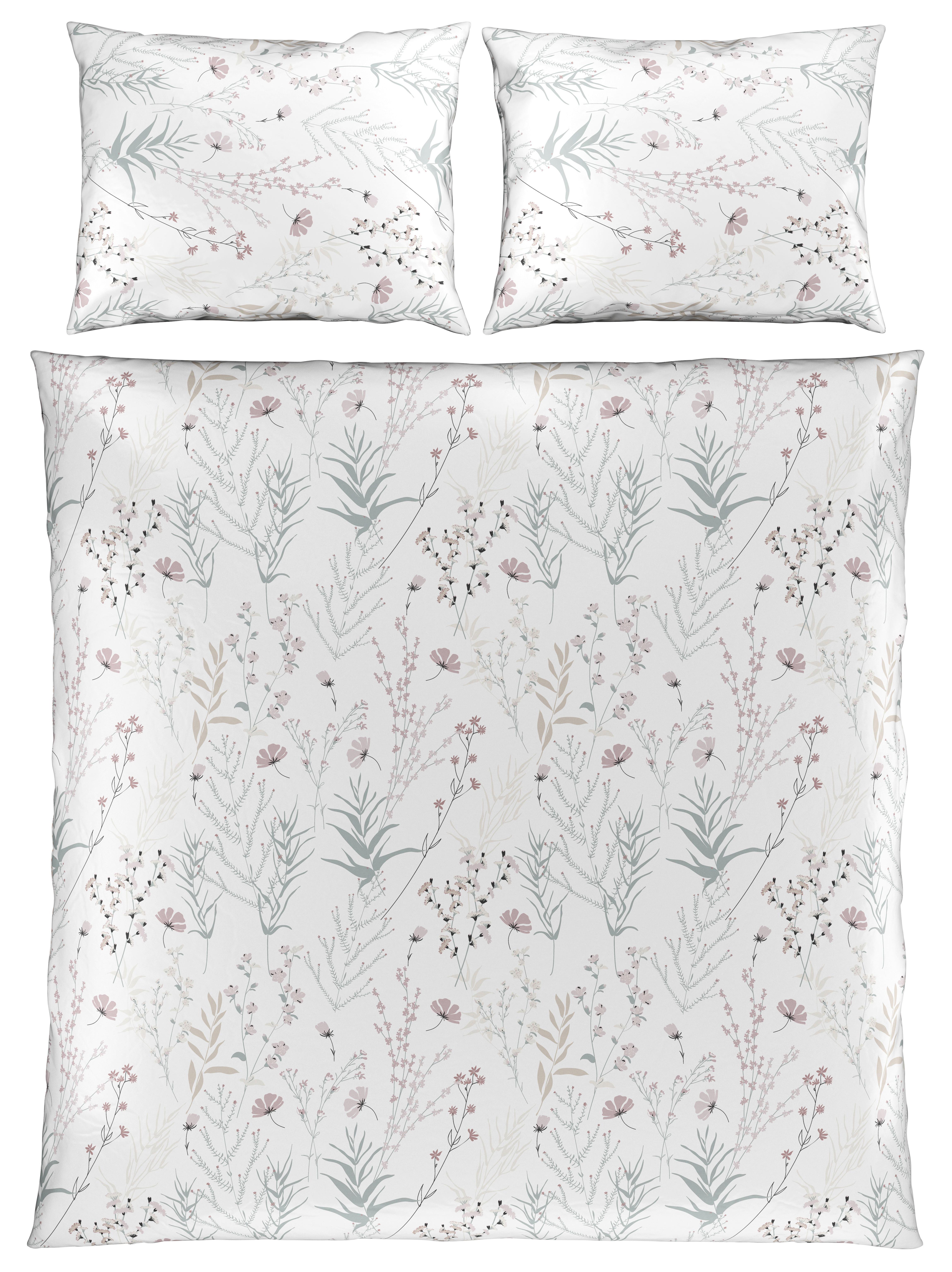 Lenjerie de pat Lina cca. 200x220/2x50x70 cm - alb, Konventionell, textil (200/220cm) - Mömax