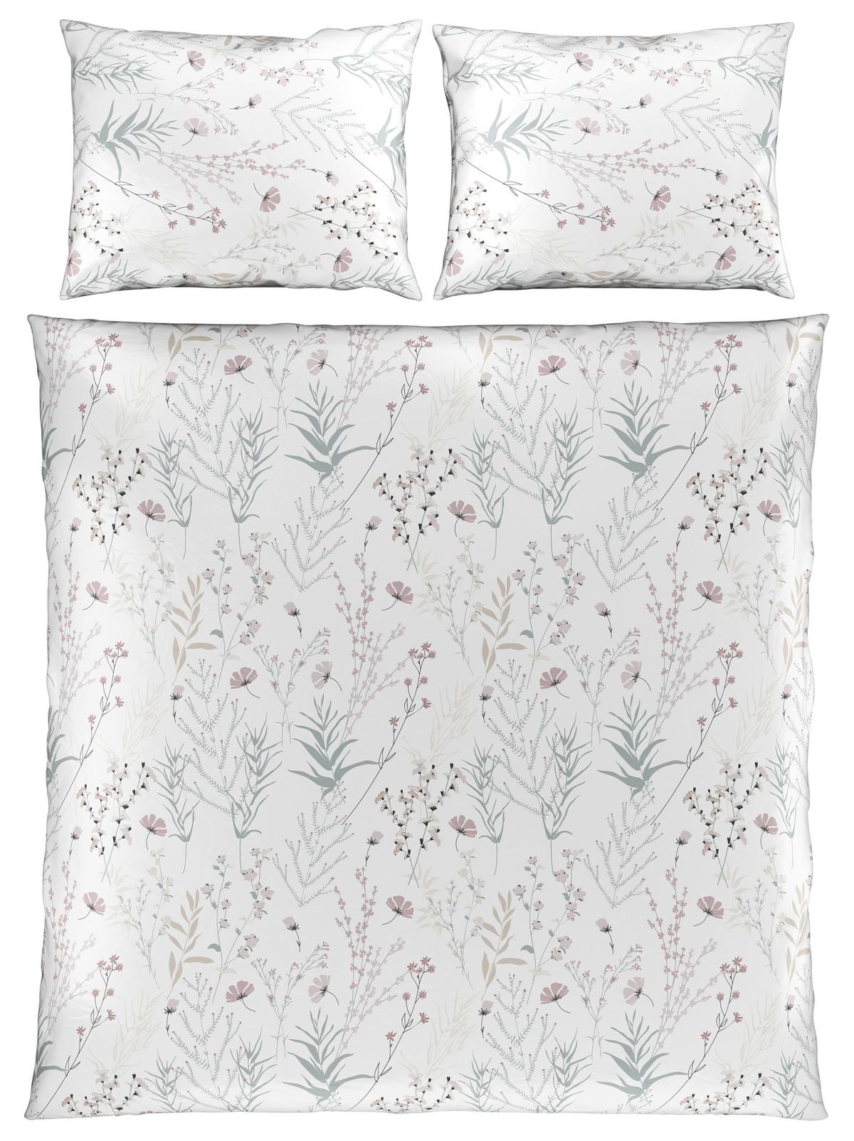 Lenjerie de pat Lina cca. 200x220/2x50x70 cm - alb, Konventionell, textil (200/220cm) - Mömax