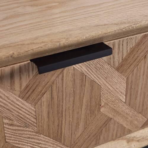 SÄNGBORD MILANO - svart/askfärgad, Modern, metall/trä (47,5/51/36cm) - Bessagi Home