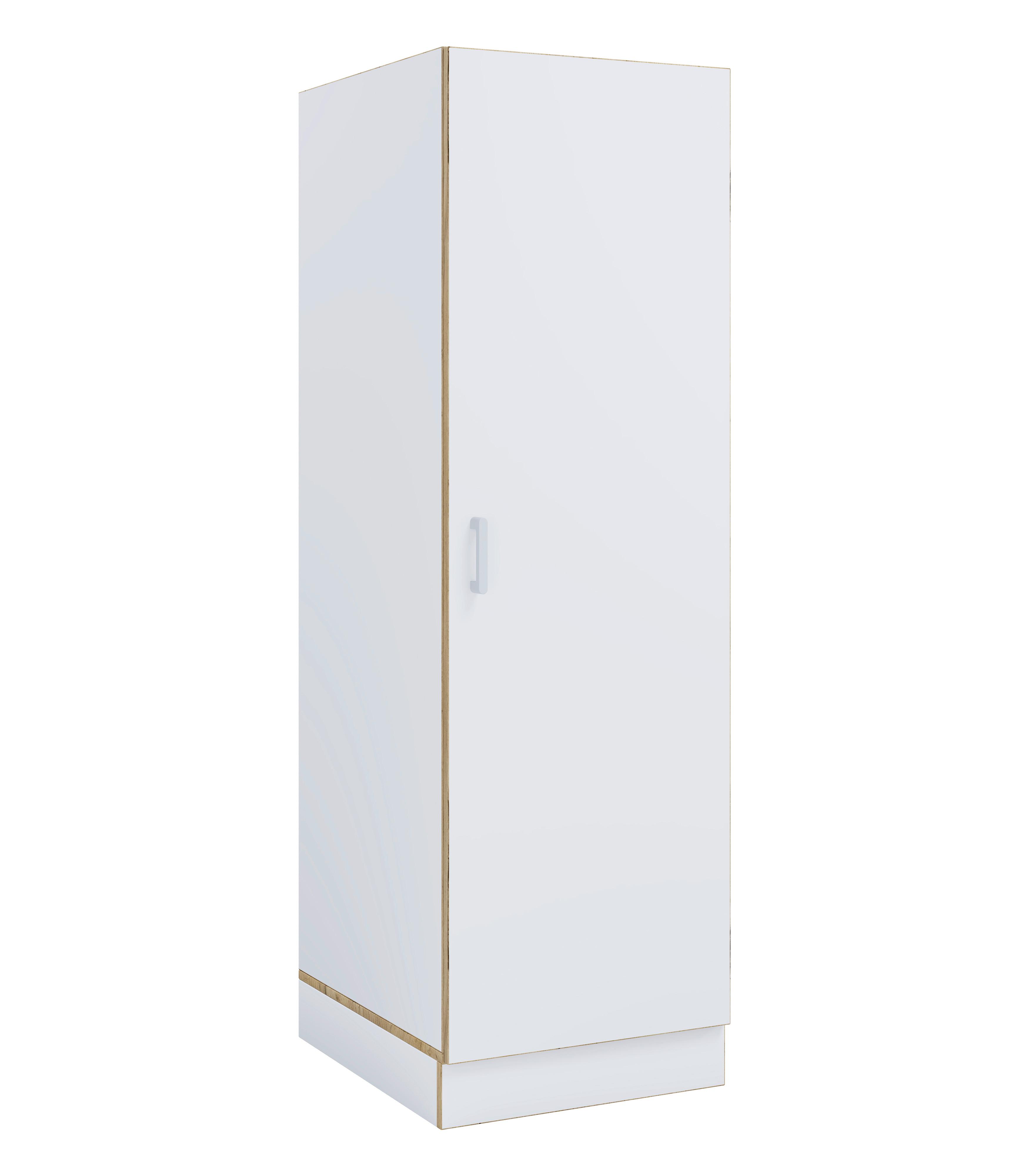 Wäscheschrank Rislo - Honigeiche/Weiss, Trend, Holzwerkstoff/Kunststoff (50/162/60cm) - MID.YOU