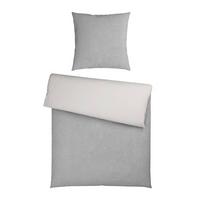 POŚCIEL MELANGE UNI - jasnoszary/niebieskoszary, Basics, tkanina (135/200cm) - Novel