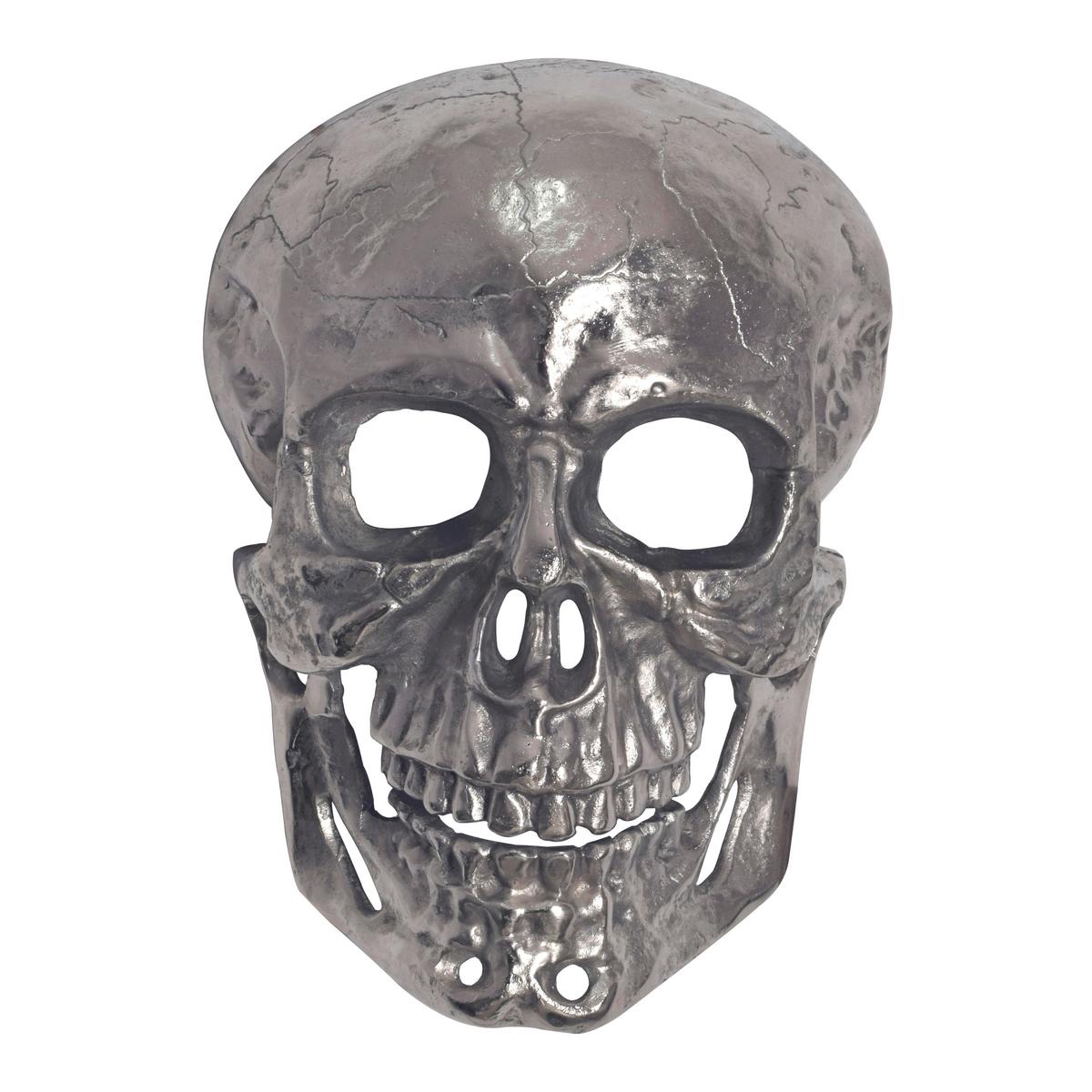 Stenska Dekoracija Skull - srebrne barve, Design, kovina (30/41/15,5cm) - Livetastic