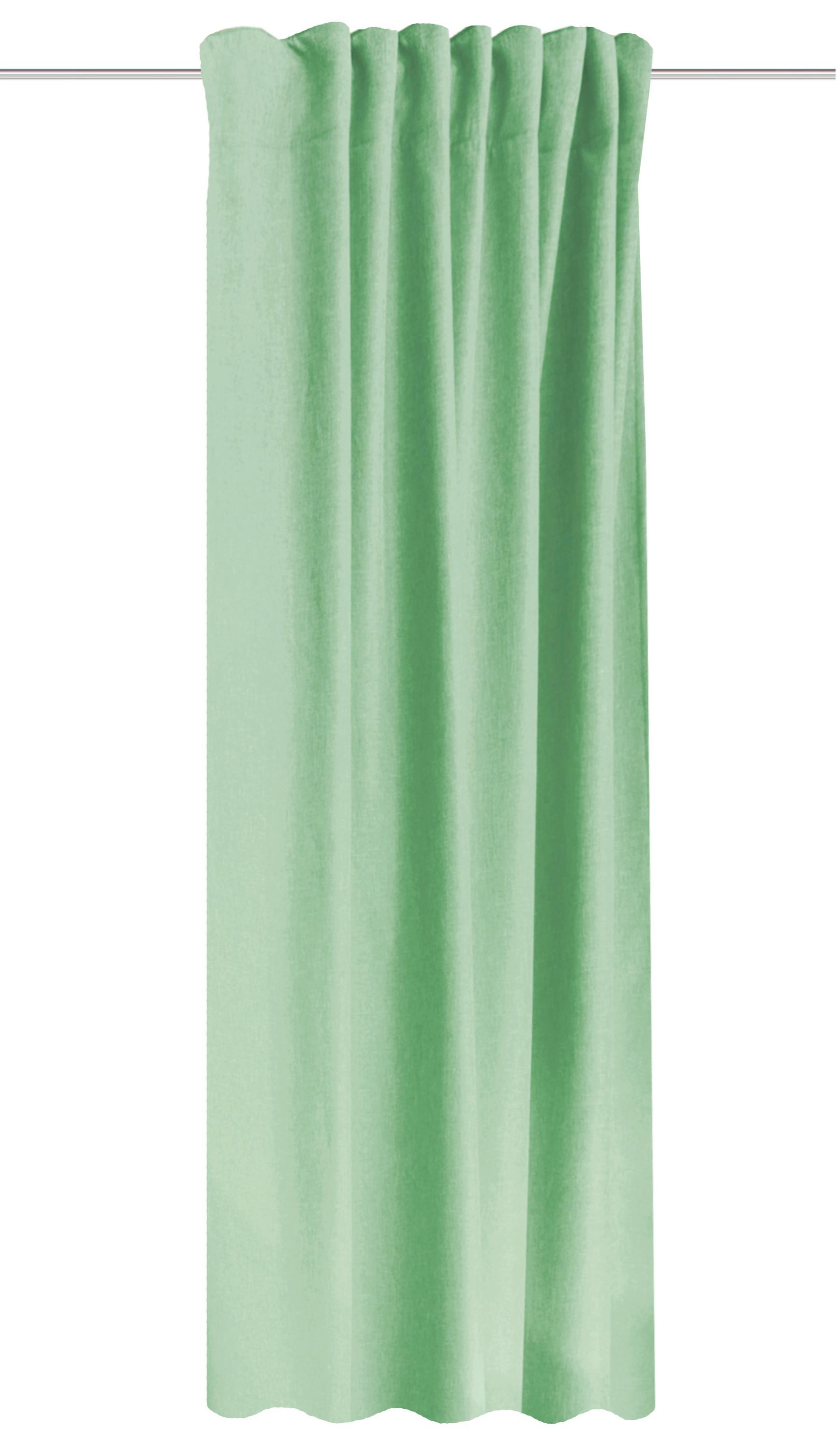 Wärmeschutzvorhang Eskimo Mintgrün ca. 135x245cm - Mintgrün, Basics, Textil (135/245cm) - Schmidt W. Gmbh