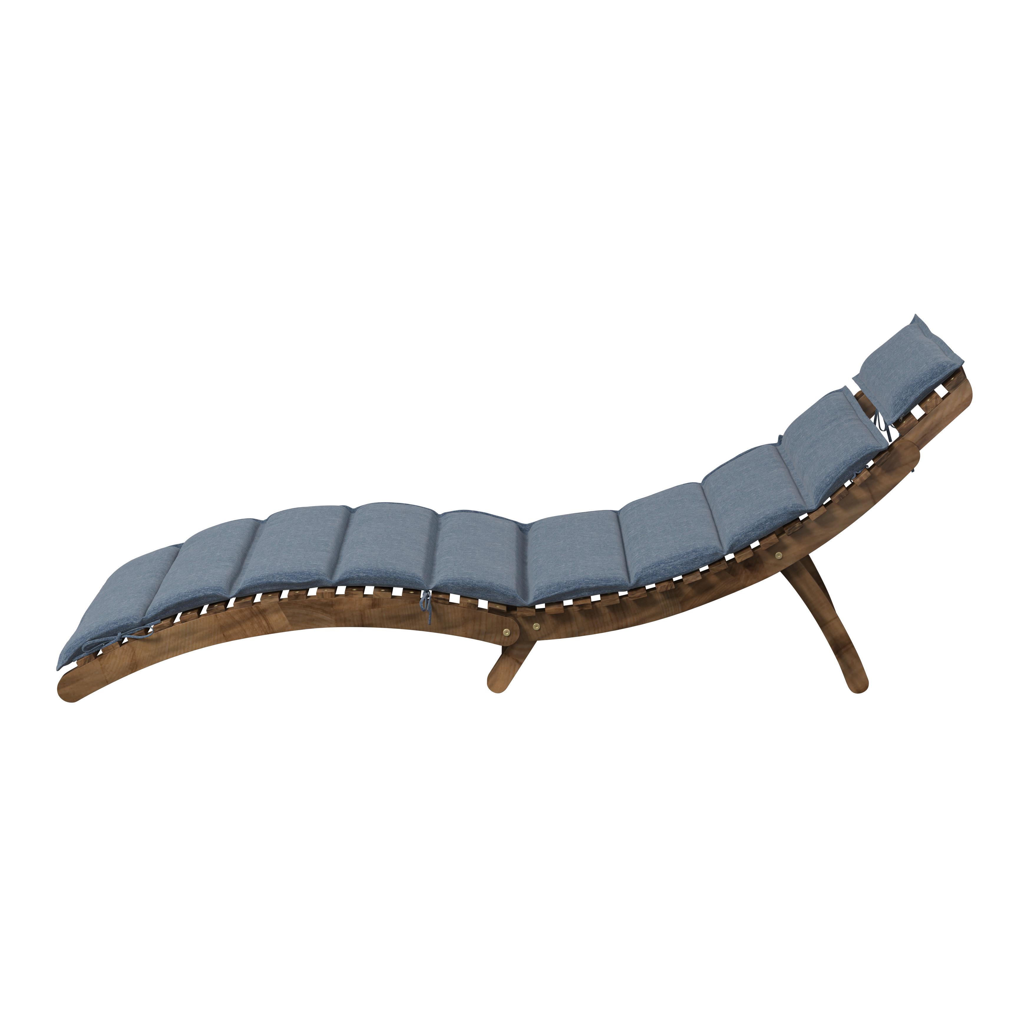 SOLSÄNG NATALIE - grå, Natur, trä/textil (54/18,5/182cm) - Mömax