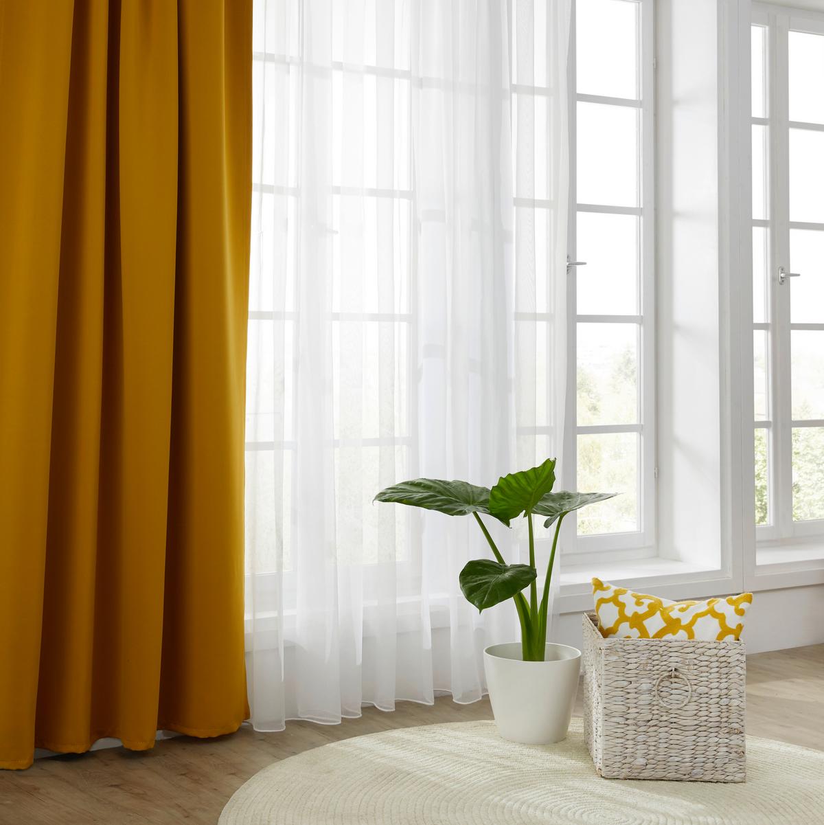 Sötétítőfüggöny Riccardo Riccardo - sárga, Modern, textil (140/245cm) - Premium Living