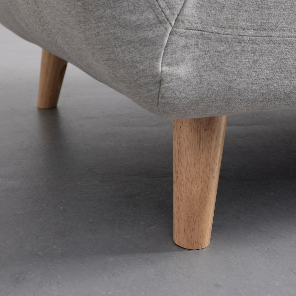 Sofa Dilly Hellgrau Leinenoptik - Hellgrau, MODERN, Holz/Textil (130/85/78cm) - Bessagi Home