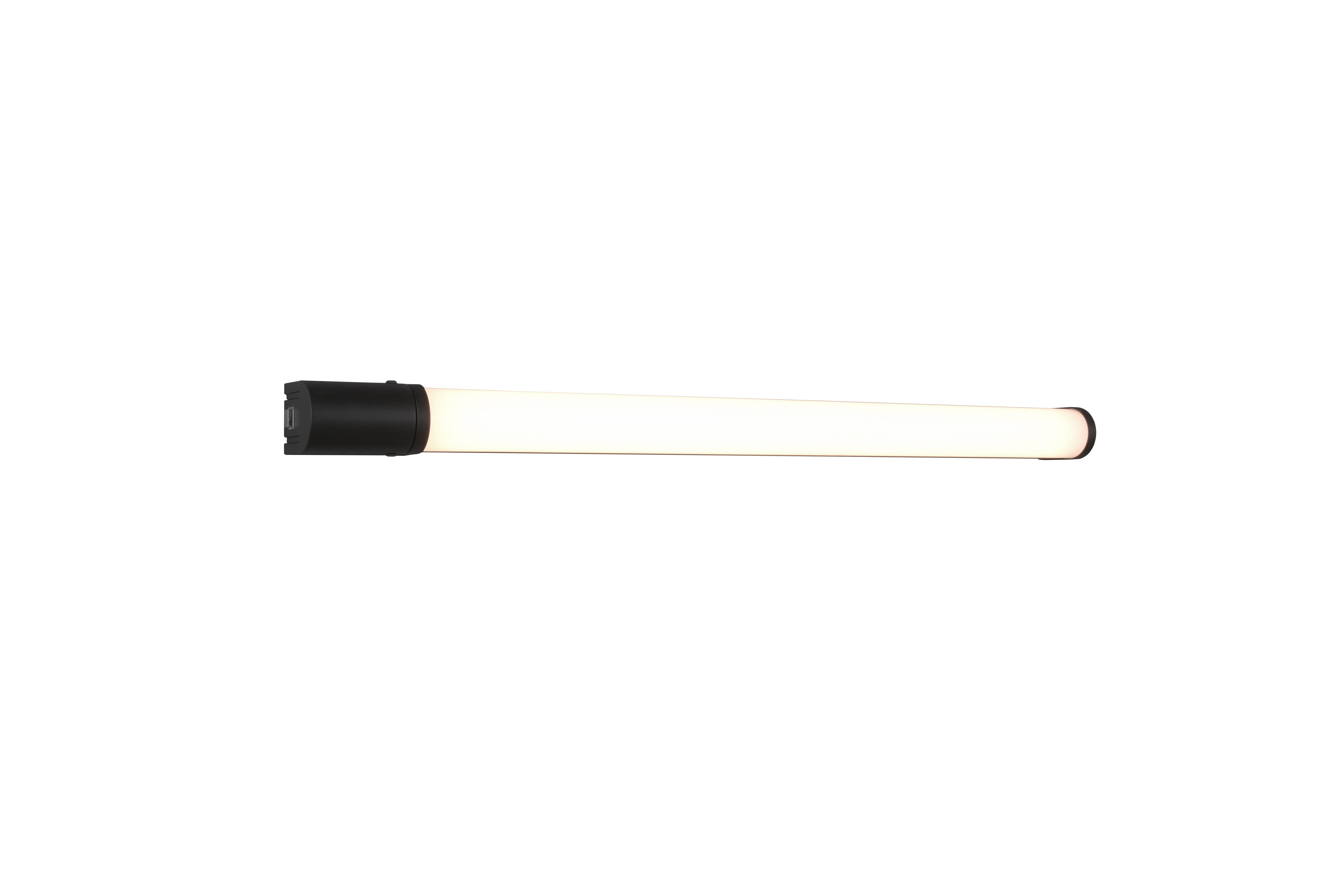 LED-Wandleuchte Piera Schwarz matt max. 16 Watt - Schwarz, Basics, Kunststoff/Metall (79/5,5/7cm) - Trio Leuchten