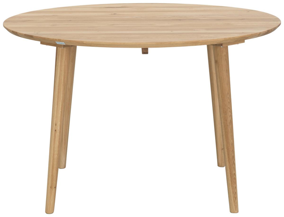 STÓŁ DO JADALNI RUND - dąb dziki, Natur, drewno (105/105/75cm) - Livetastic