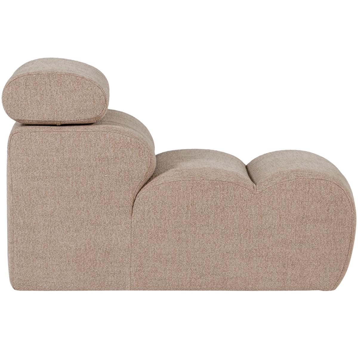 SOFAELEMENT Novi Taupe B: 82cm - Taupe/Schwarz, Design, Kunststoff/Textil (82/86/113cm) - Livetastic