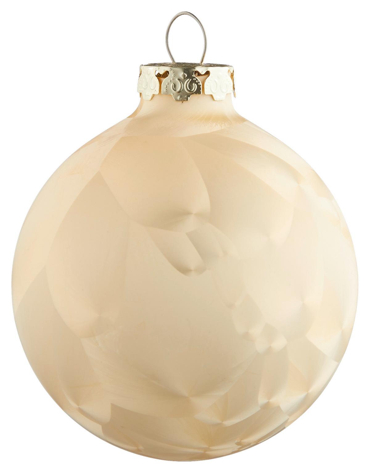 ZESTAW BOMBEK CHOINKOWYCH 812-2039-900 - kolor złoty, Basics, szkło (8cm) - X-Mas