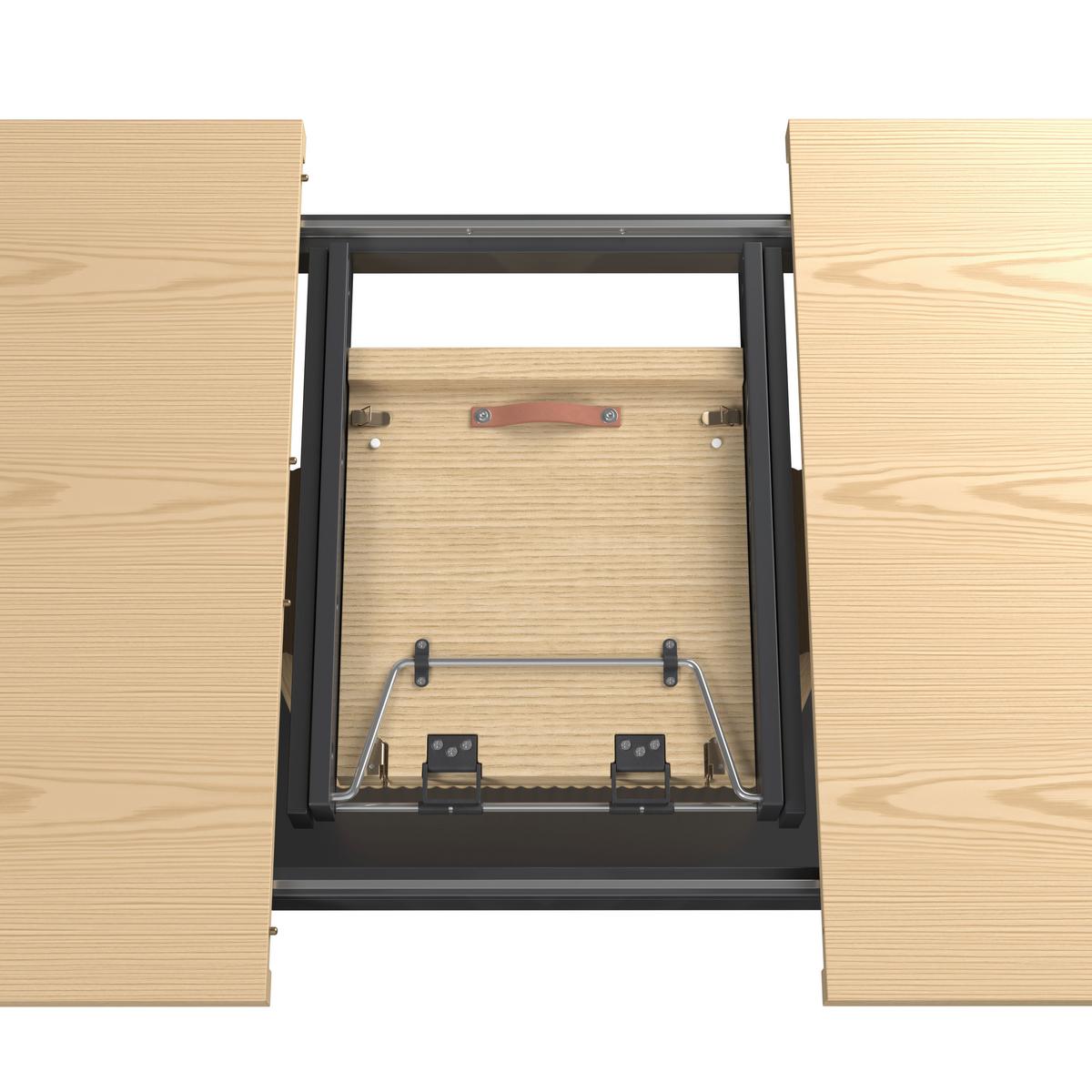 Ausziehtisch Amado Eichefarben Eiche furniert - Eichefarben/Schwarz, MODERN, Holz/Holzwerkstoff (160-200/90/76cm) - Bessagi Home