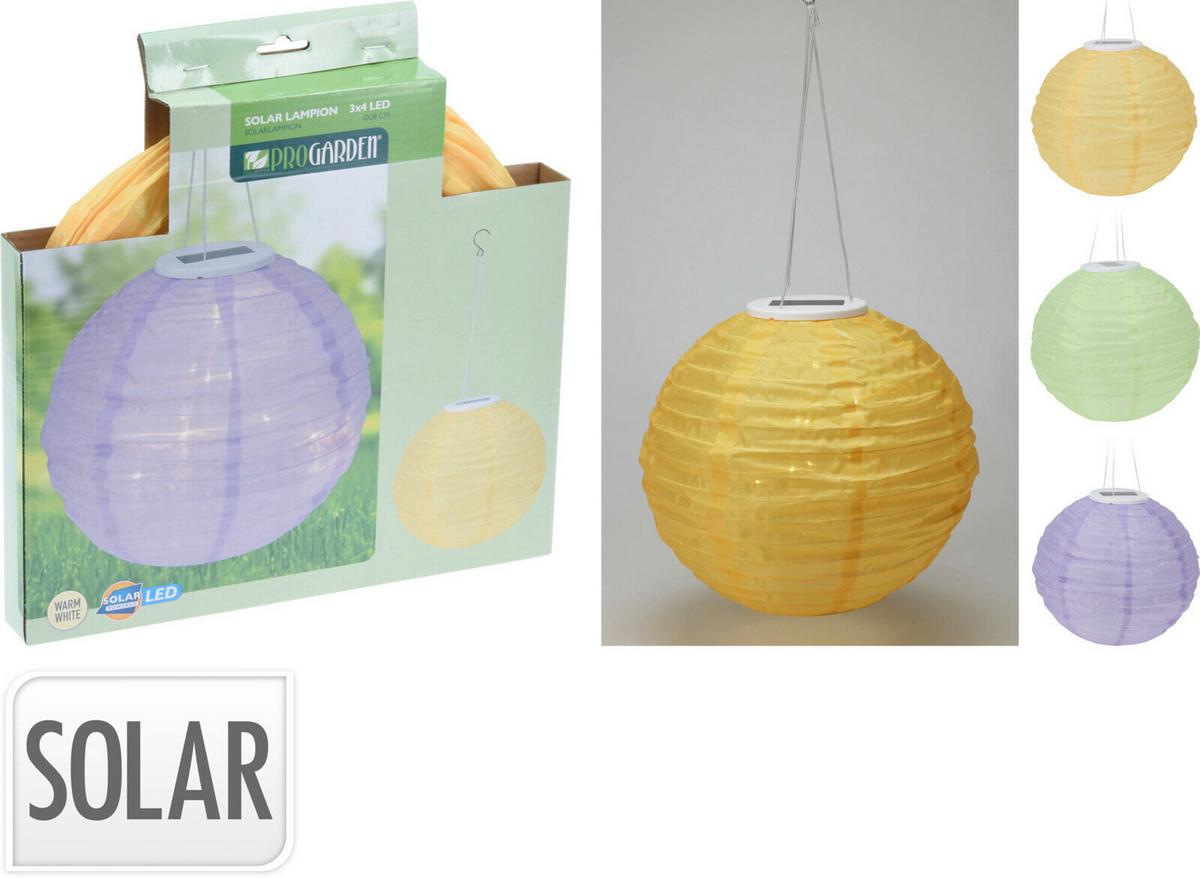 Szolárlámpa Pastel Ball - műanyag (28/28/28cm)