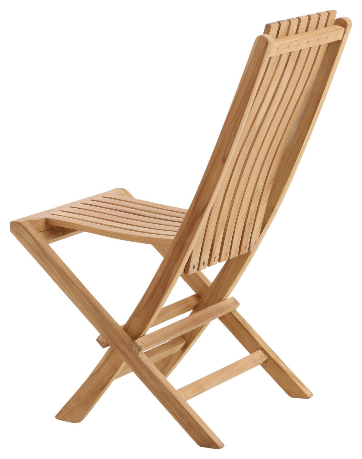 Gartenklappsessel Ghana ca. 43x98x47 cm Teakholz - Teakfarben, KONVENTIONELL, Holz (43/98/47cm) - Gardenson