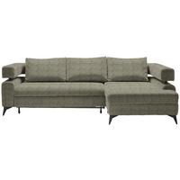 Kutna Garnitura Rosalie - maslinasto zelena/crna, Konvencionalno, tekstil/metal (265/184cm) - Modern Living