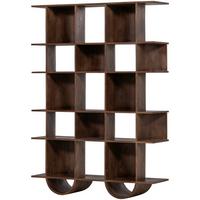 Regal Sinne Dunkelbraun - Dunkelbraun, Design, Holz (130/180/35cm) - Livetastic