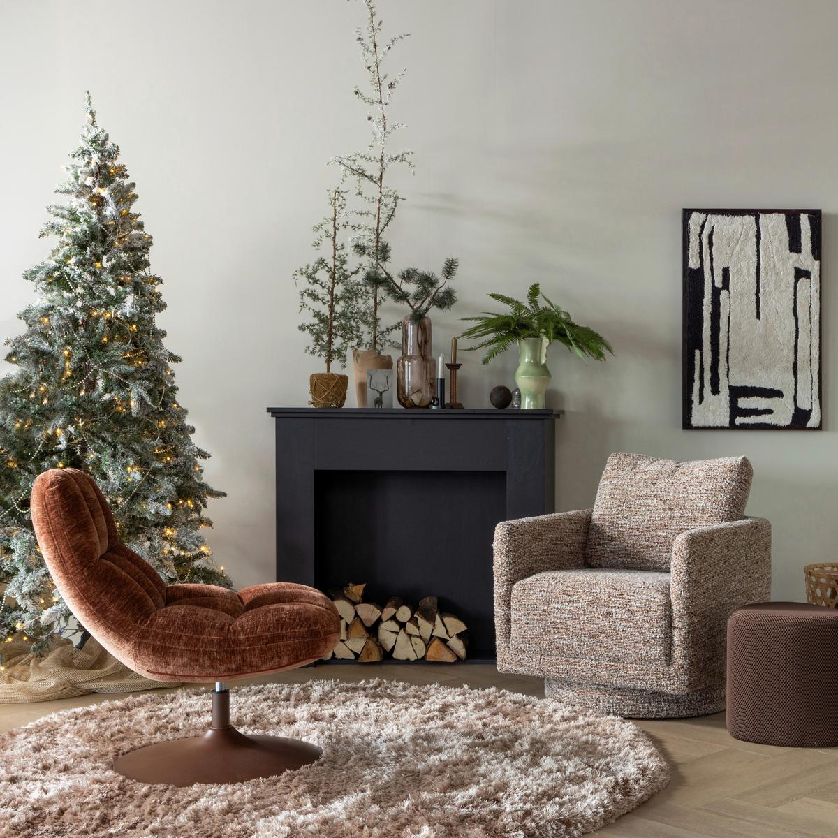 Cocktailsessel Oska Braun - Braun, Design, Textil (78/64/79cm) - Livetastic
