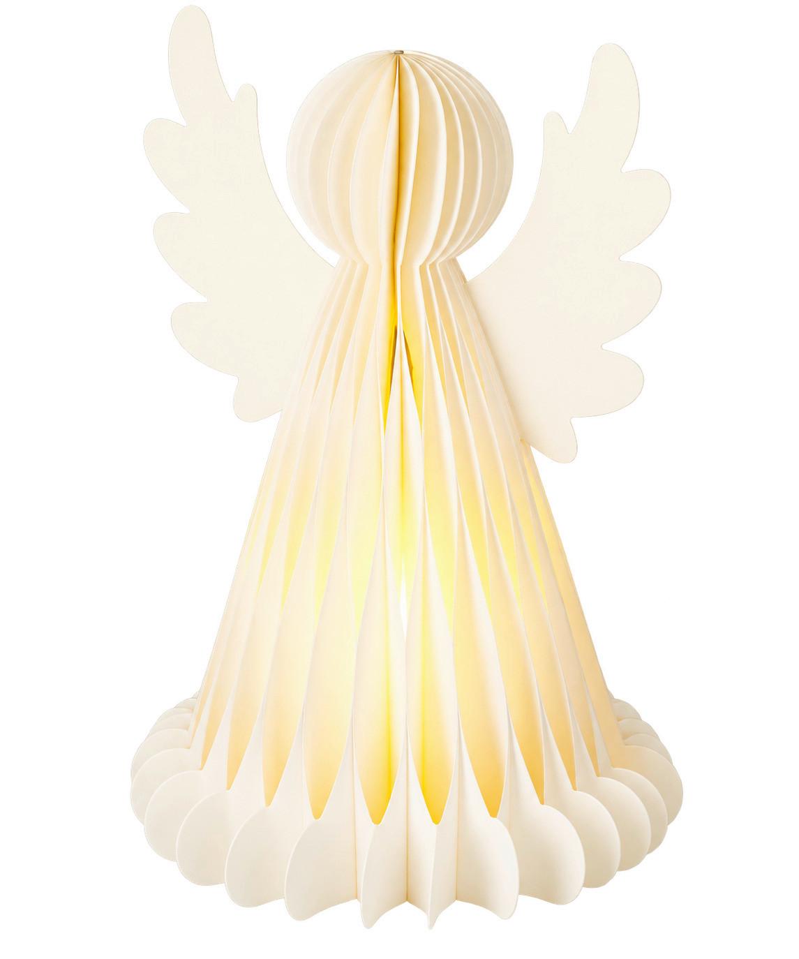 LED-Dekoleuchte Ida Weiß - Weiß, MODERN, Papier (18/5.5/51cm)