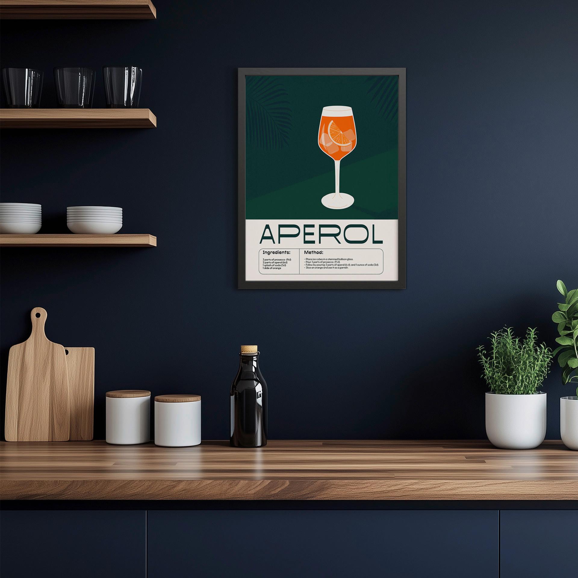 Kép Vous - fekete/többszínű, faalapú anyag/papír (30/40cm) - Mömax