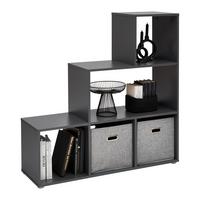 Regal Cassa 1 Anthrazit - Anthrazit, KONVENTIONELL, Holzwerkstoff (112/113/35cm) - Mömax