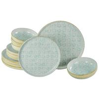 Jedilni Servis Emiliana Blue, 12-Delni - svetlo modra/krem barve, Basics, keramika - Creatable
