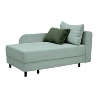 Liege Nova Salbeigrün - Salbeigrün/Schwarz, MODERN, Holz/Textil (145/62/85cm) - Mömax