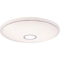 Stropna Led-svetilka Ross, Ø Ca. 68 Cm, 30 W - barve kroma/bela, Romantika, kovina/umetna masa (68/8cm) - Premium Living