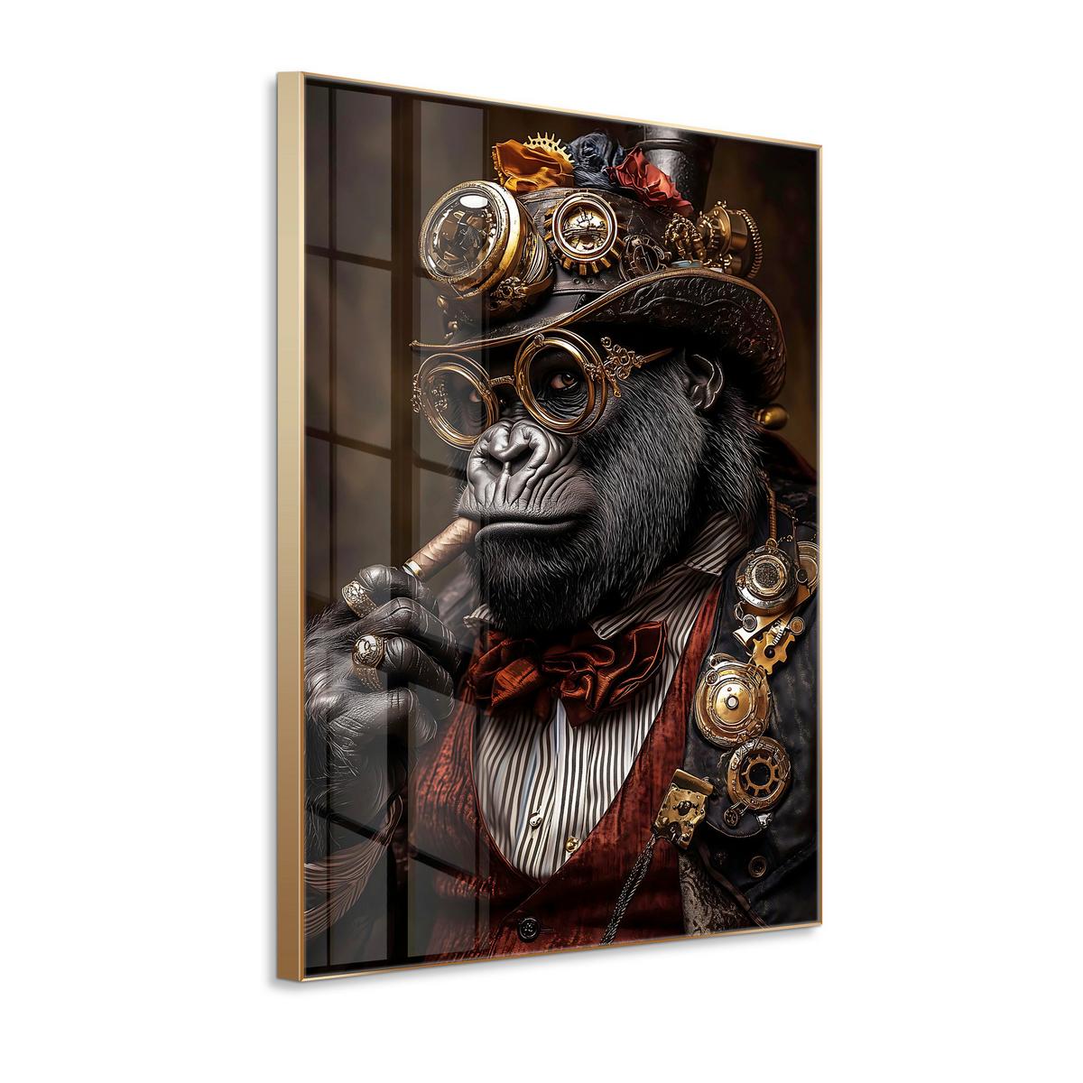 Glasbild Multicolor ca. 80x120cm - Multicolor, Basics, Glas/Holz (80/120cm)